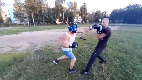Дмитрий Хахин vs Николай Адодин. Спарринг по боксу в полный такт. Лето 2024 год 2